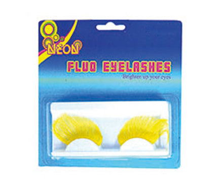 faux cils fluo néon jaune