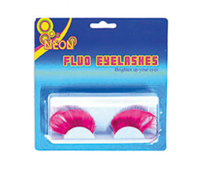 faux cils fluo néon pink fuchsia