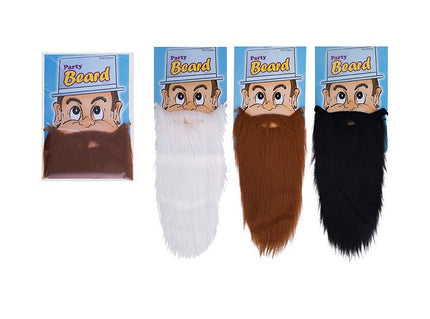 fausse barbe longue noire 48cm