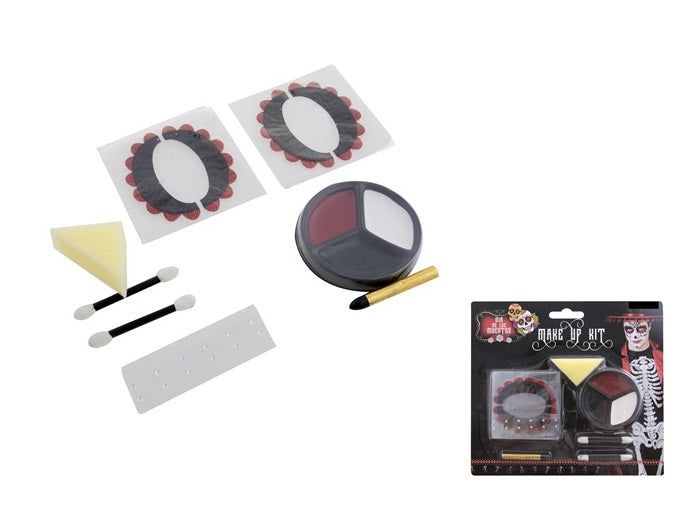 set de maquillage dia de los muertos 6pcs