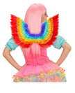 Ailes en plumes arc-en-ciel adulte