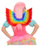 Ailes en plumes arc-en-ciel adulte
