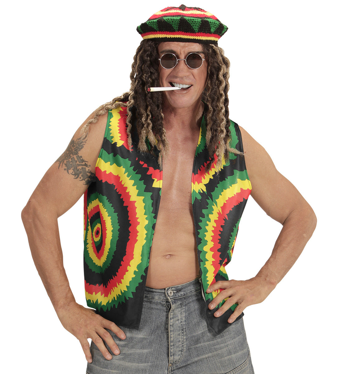 Déguisement rasta jamaïcain adulte