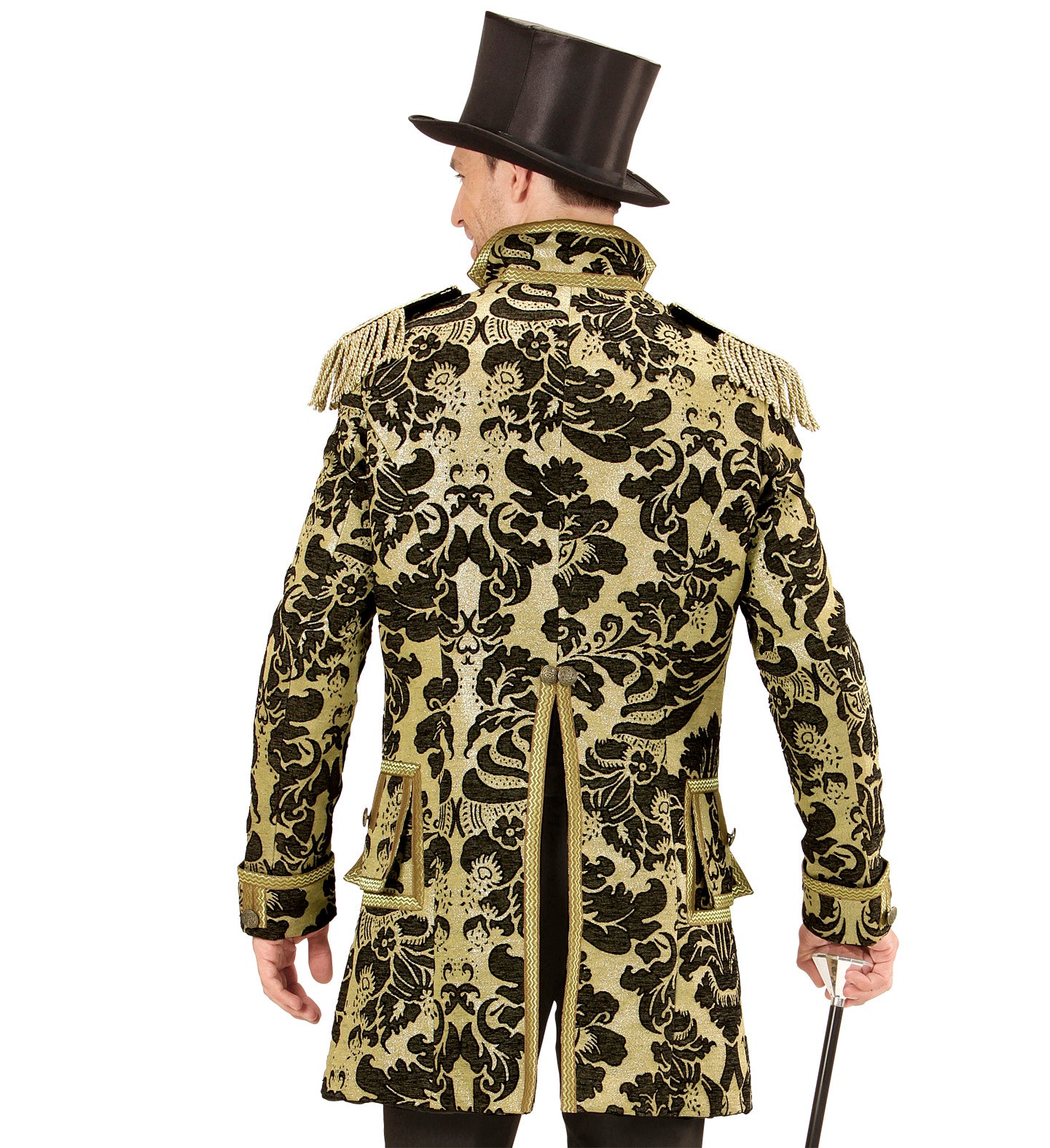 Veste dresseur de cirque dorée homme