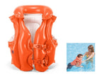 gilet de natation gonflable orange 50x47cm