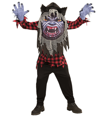 Déguisement loup-garou géant terrifiante enfant