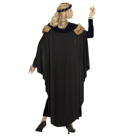 Déguisement princesse médiévale sombre femme