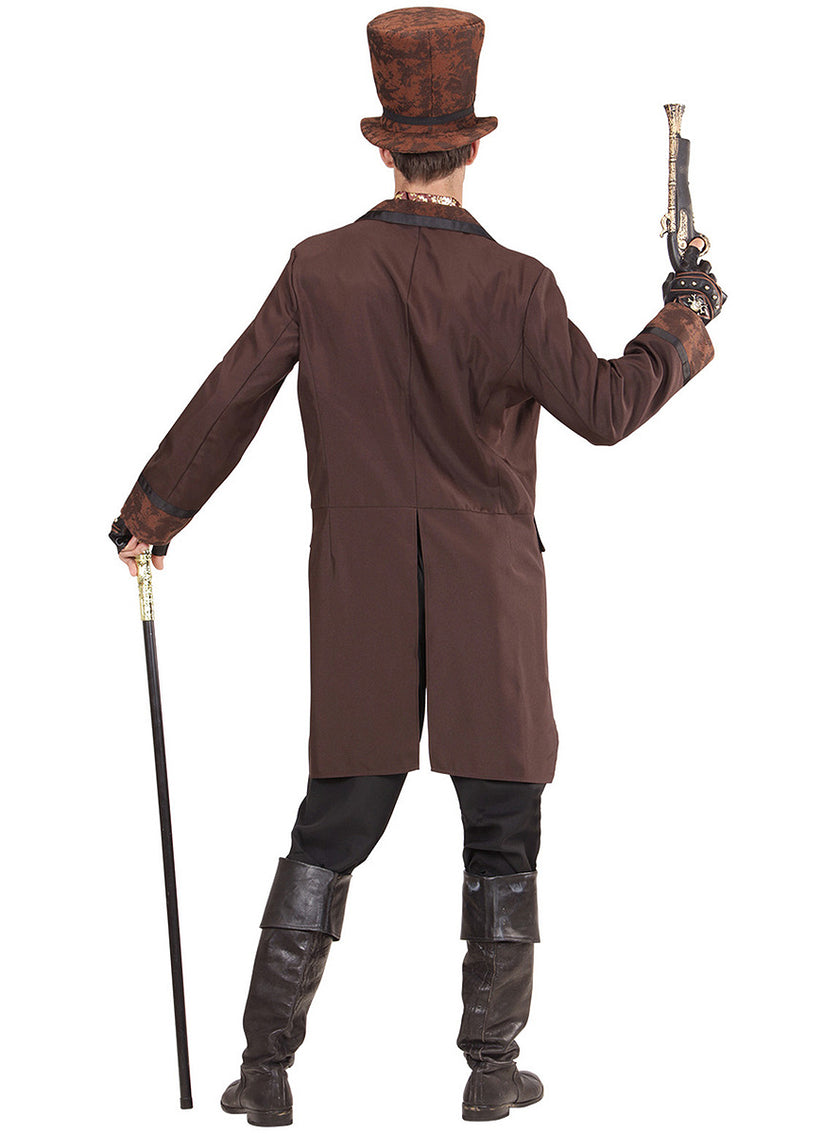 Déguisement Steampunk élégant marron homme
