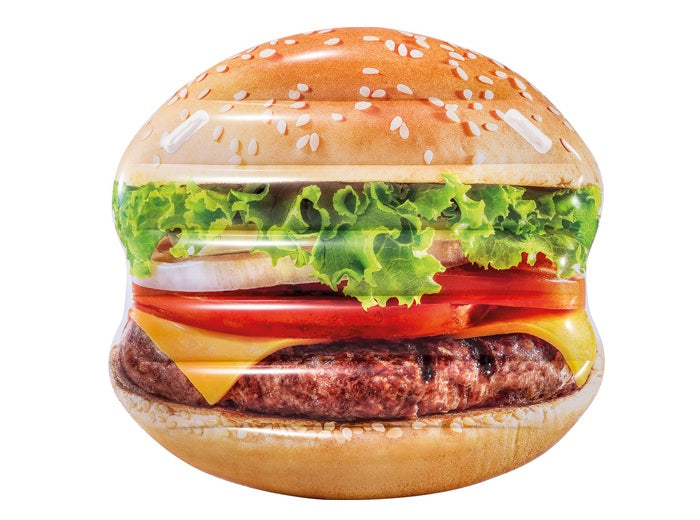 matelas gonflable hamburger 1.45x1.42m