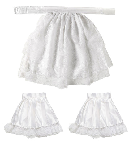 Kit jabot et manches en dentelle