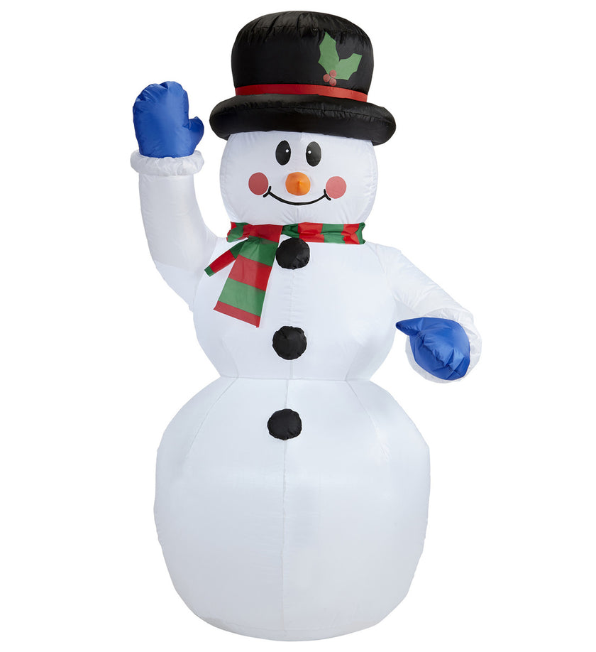 Bonhomme de neige gonflable géant lumineux