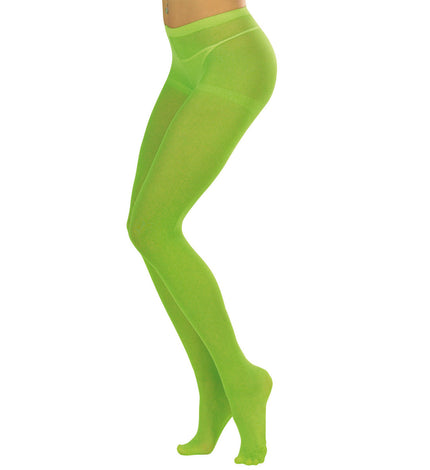 Collants verts fluorescents femme