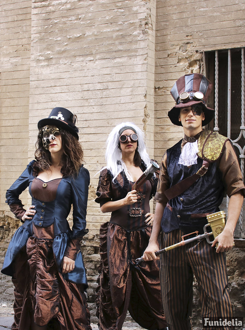 Chapeau Steampunk avec lunettes adulte