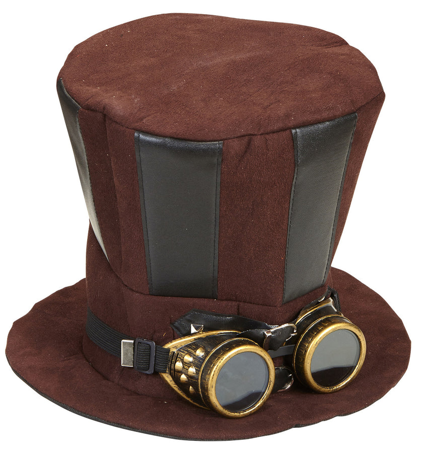 Chapeau Steampunk avec lunettes adulte
