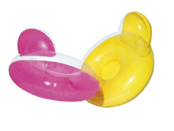 fauteuil matelas pneumatique gonflable glossy mix 1.37x1.22m