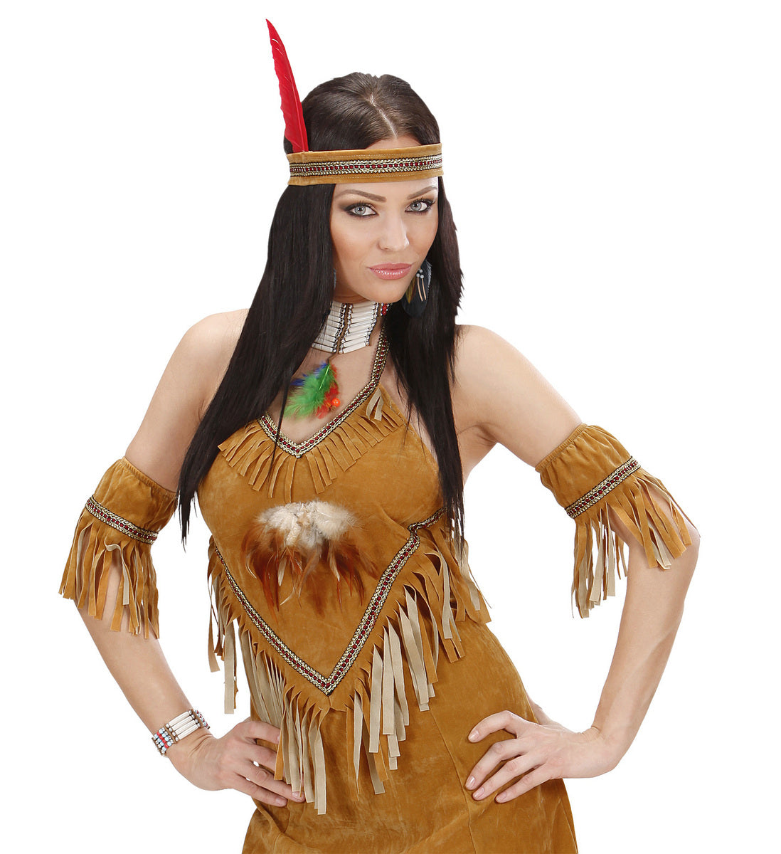 Kit boucles d’oreilles en plumes avec perles femme