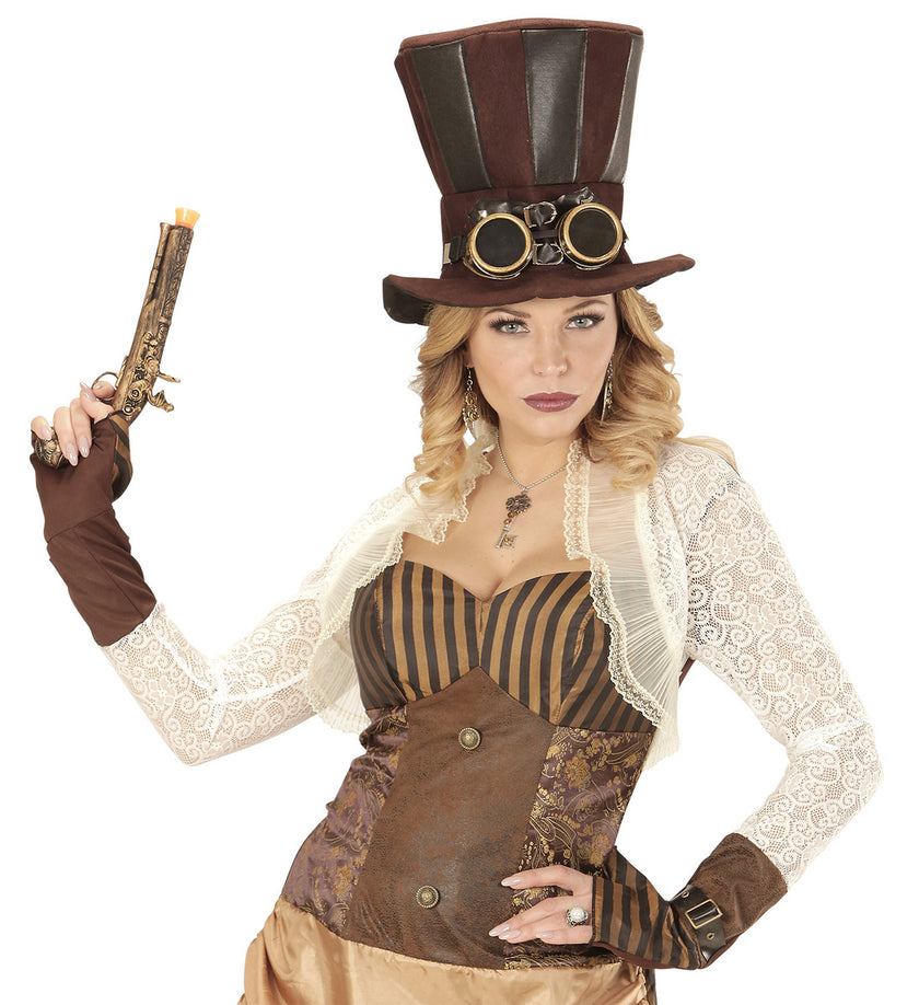 Boucles d’oreilles steampunk en forme d’ailes