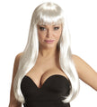 Perruque argentée fille de l'espace