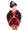 Perruque geisha avec fleurs femme
