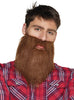 Barbe châtain hipster homme