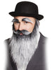 Barbe, moustache et sourcils grisonnants vieillard adulte