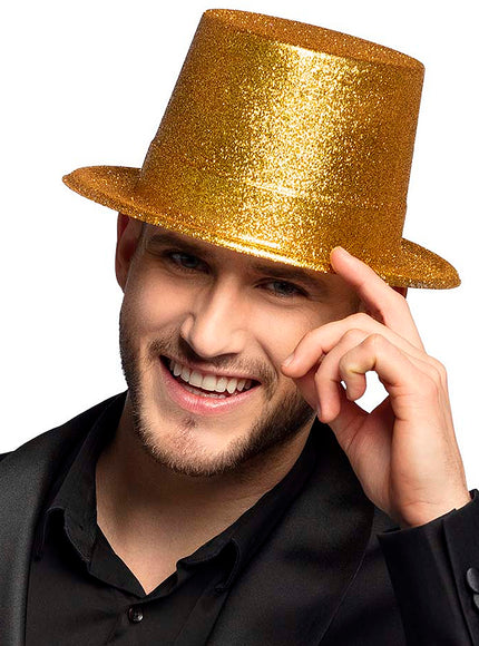 Chapeau doré brillant