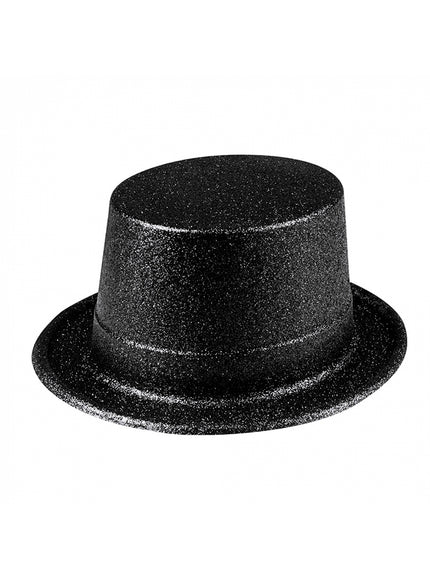 Chapeau noir brillant