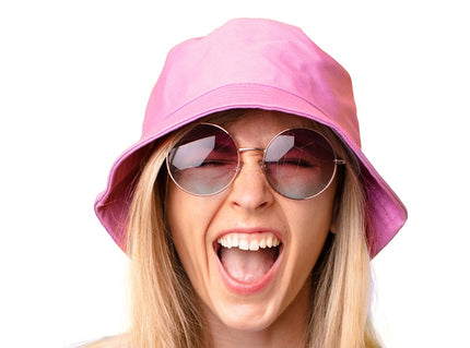 chapeau bob mode rose pink adulte