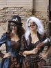 Chapeau Steampunk noir avec boucle et plumes adulte