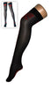 paire de bas noir avec noeud papillon rouge
