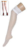 paire de bas dentelles blanc