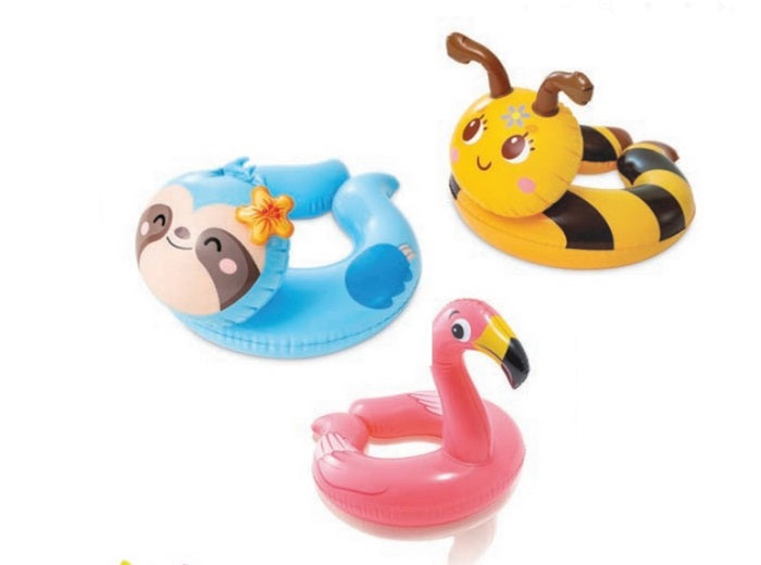 bouée gonflable avec tête animal koala 58x55cm