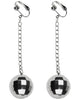 Boucles d’oreilles boule disco femme