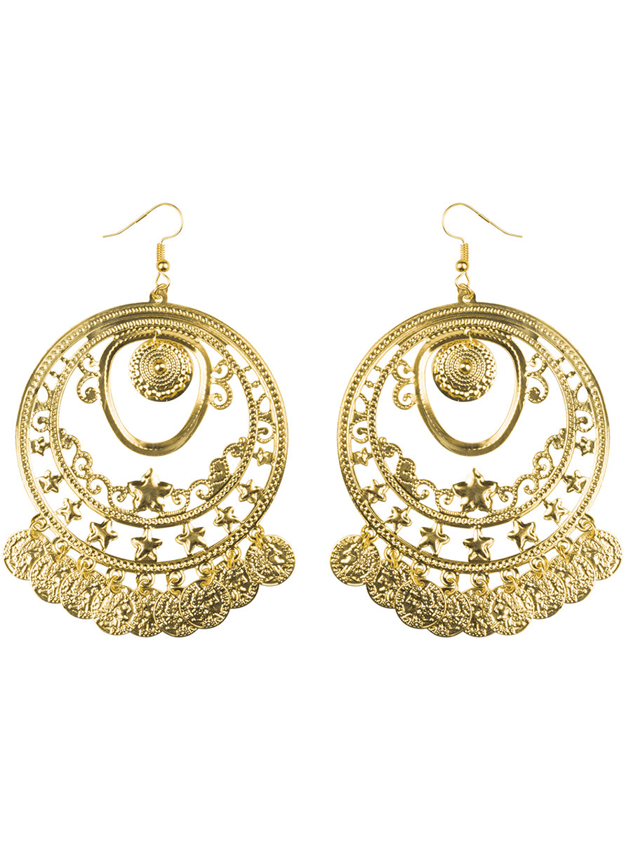 Boucles d’oreilles pièces danse du ventre femme