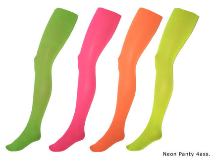 collant pour femme panty fluo néon orange