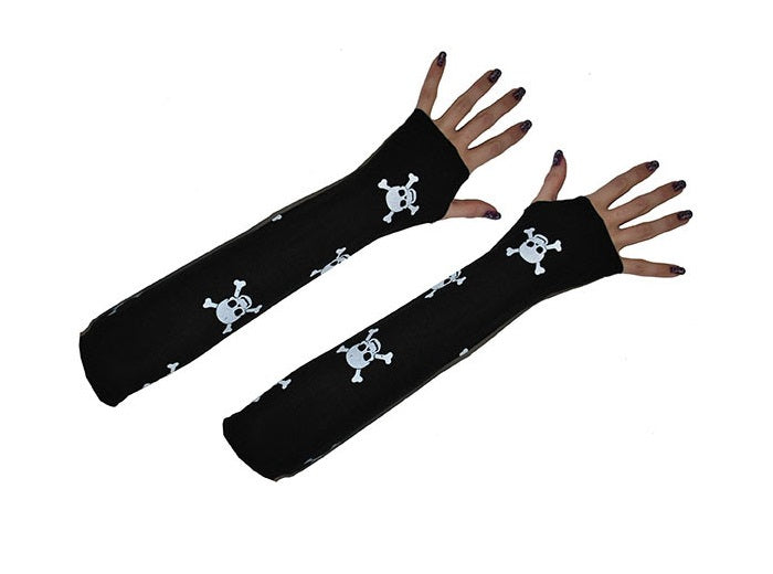 paire de mitaines pirates longs noir