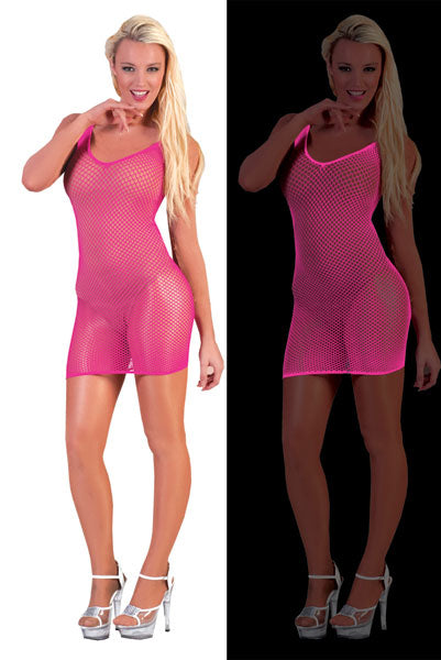robe filet pink neon fluo