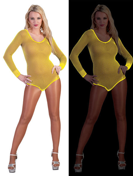 body filet jaune néon fluo