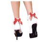 paire de chaussettes blanche & noeud papillon rouge