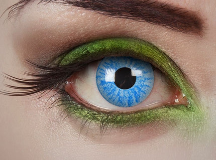 lentilles de contact cosplay manga bleu clair 12 mois