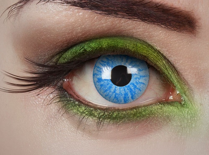 lentilles de contact ange elfe cosplay manga bleu clair 12 mois