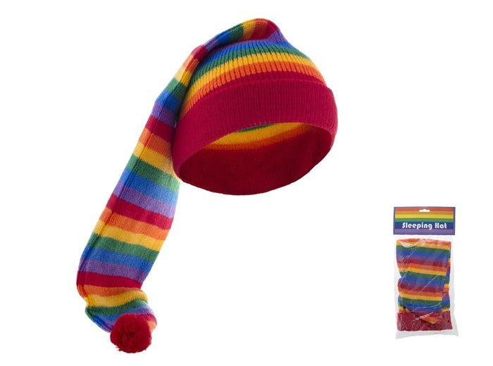 bonnet de nuit long rainbow arc en ciel 55cm