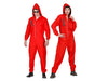 combinaison avec capuche rouge adulte taille s