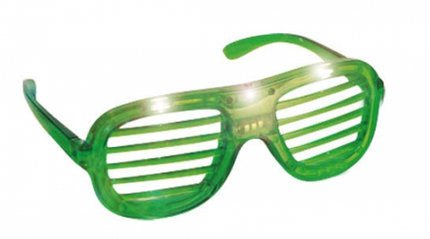 lunettes lumineuses stores 3 leds vert