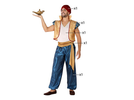 déguisement d''alladin 5pcs homme taille m/l