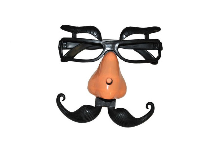 lunettes sourcils nez et moustache qui bouge