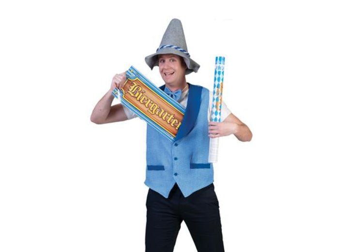 veste & noeud papillon fête de la bière bleu taille xxl