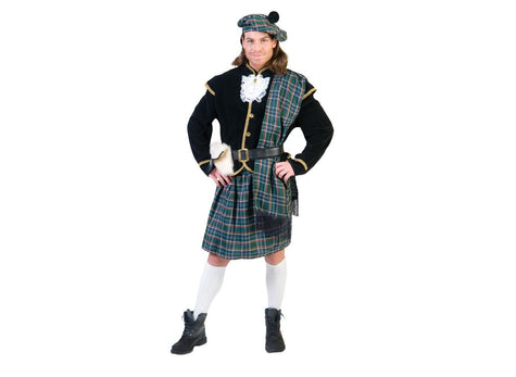 déguisement d'écossais homme 5pcs