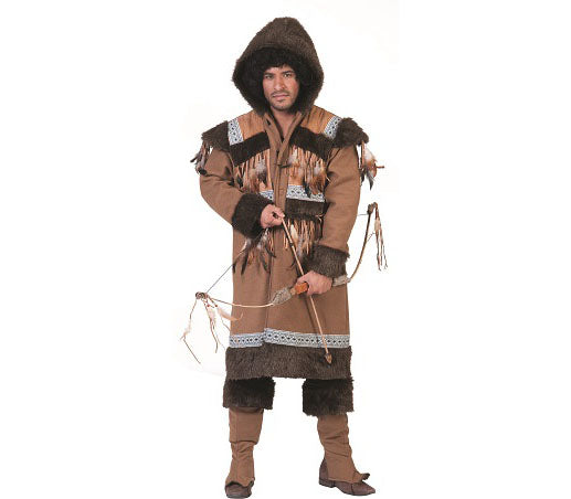 déguisement homme d''esquimau brun taille l/xl