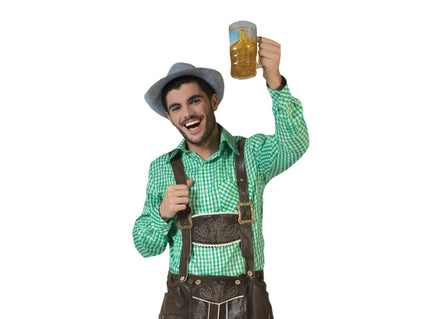 chemise à carreaux vert taille l/xl